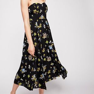 NWOT FREE PEOPLE BELLA BABE PRINTED MIDI DR…
